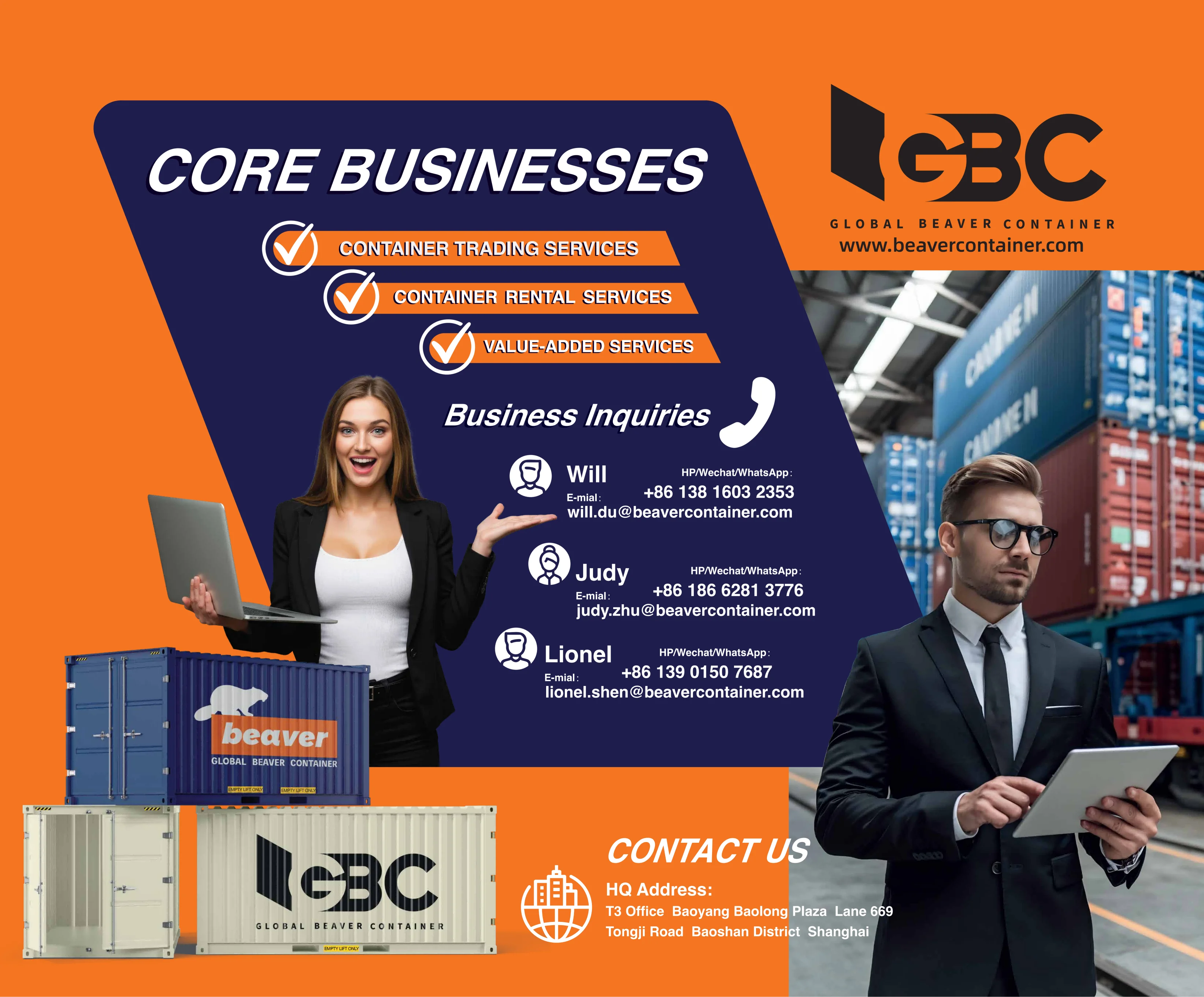 Contact the GBC Sales Team | Integrated Container Solutions & Support