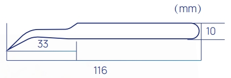116mm Blue Lash Tweezers 116mm Blue Lash Tweezers