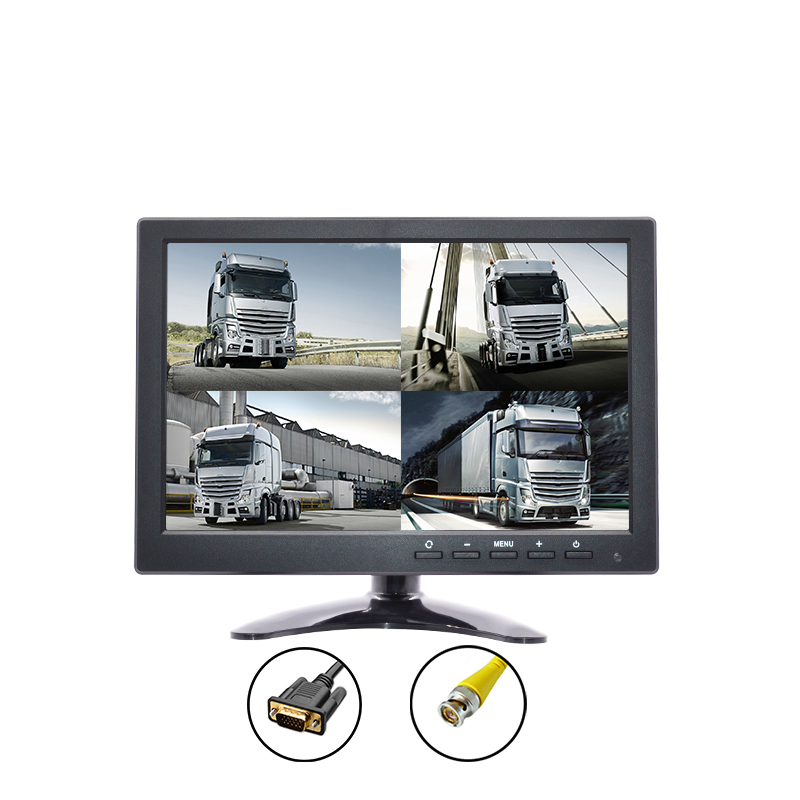 10.1-inch HD Quad-View Monitor for Buses, Reversing Image Display
