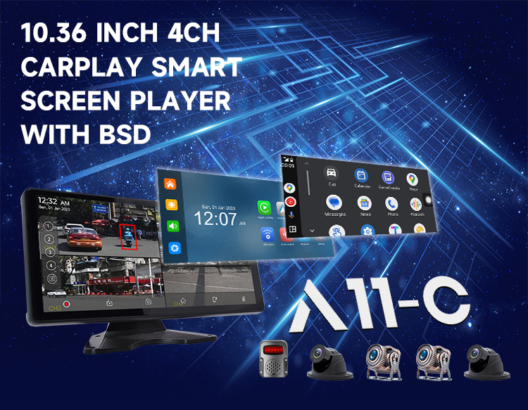 10.36 Inches Wireless Apple Carplay Screen for Car 4K Dash Cam 10.36 Inches Wireless Apple Carplay Screen for Car 4K Dash Cam