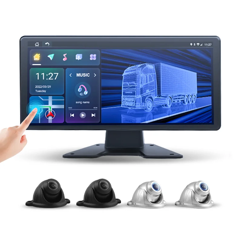 Android OS Car DVR with 360 Degree Bird View Mini Panoramic Camera