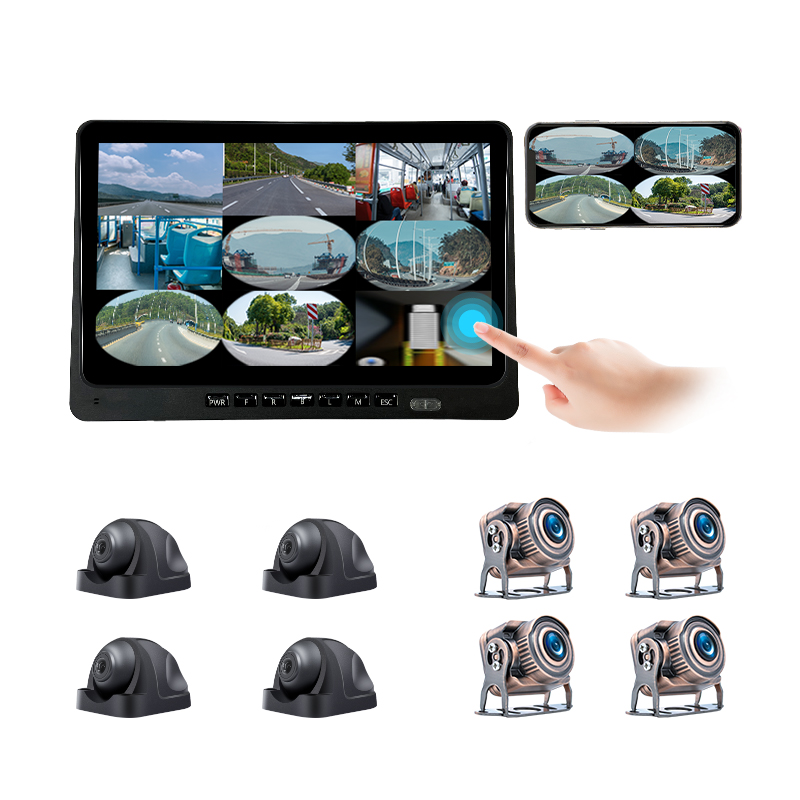 10.1" 8CH 4G Driving Recorder System for Trailer Truck, Bus, Van