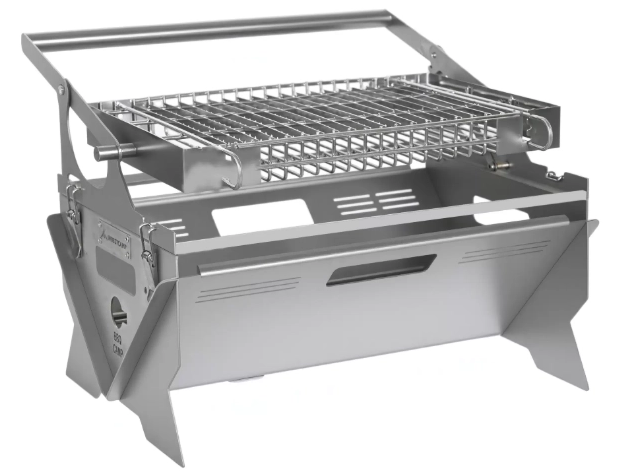 360-degree rotating barbecue racks