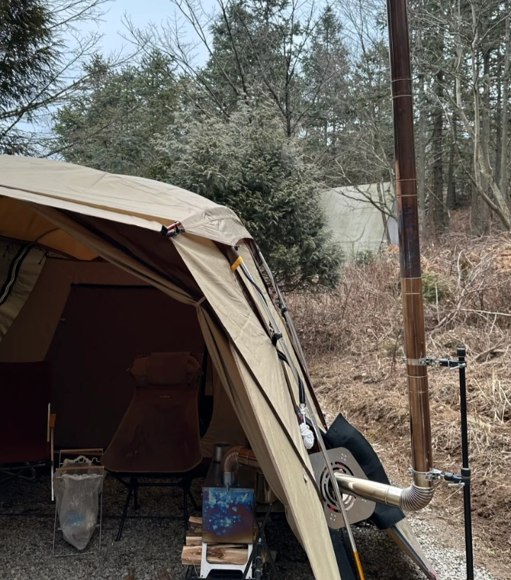 How to Install a Flue Pipe on a Canvas Tent Stove