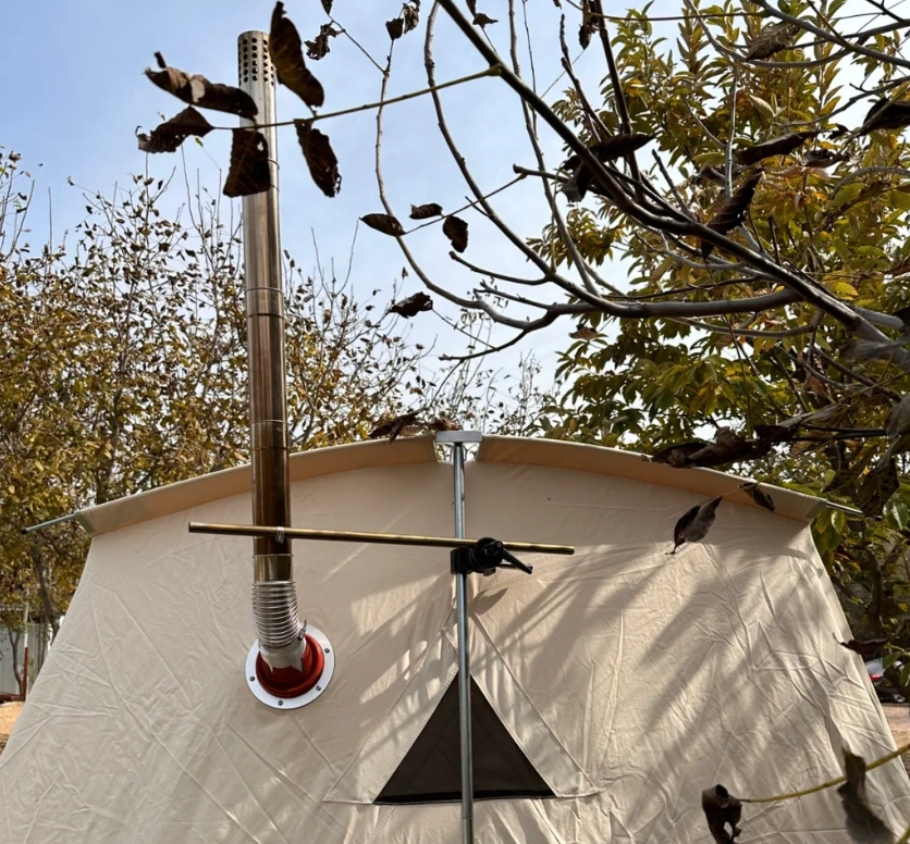 How to Install a Flue Pipe on a Canvas Tent Stove