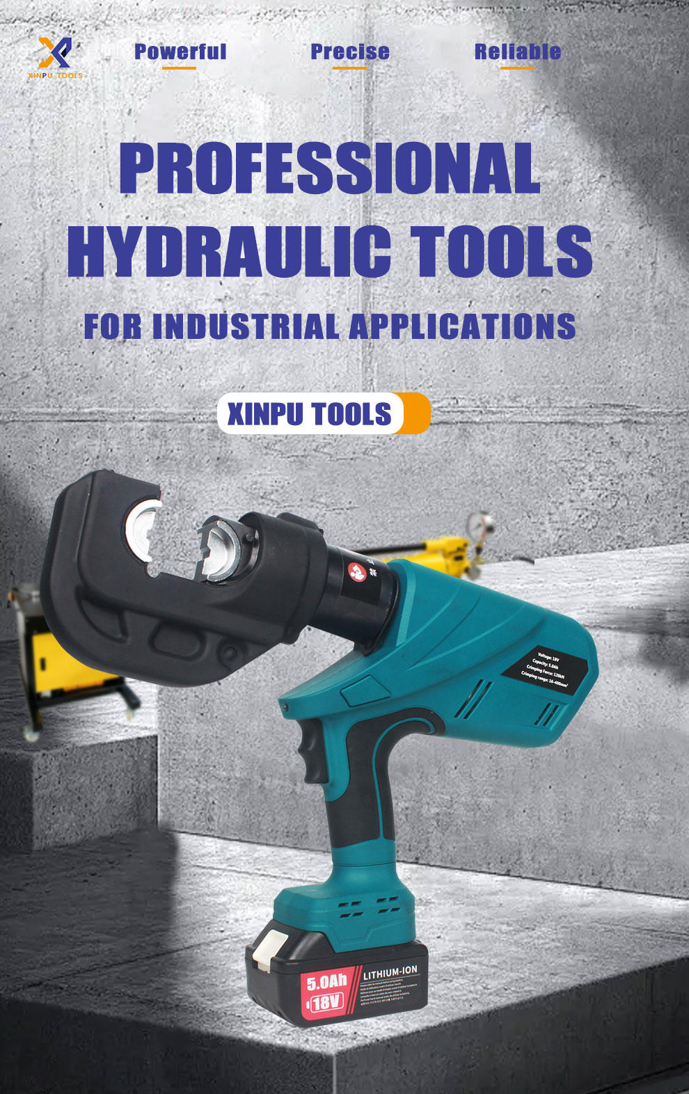 EZ-400 Hydraulic Crimping Tool for Heavy-Duty Terminals | XINPU TOOLS
