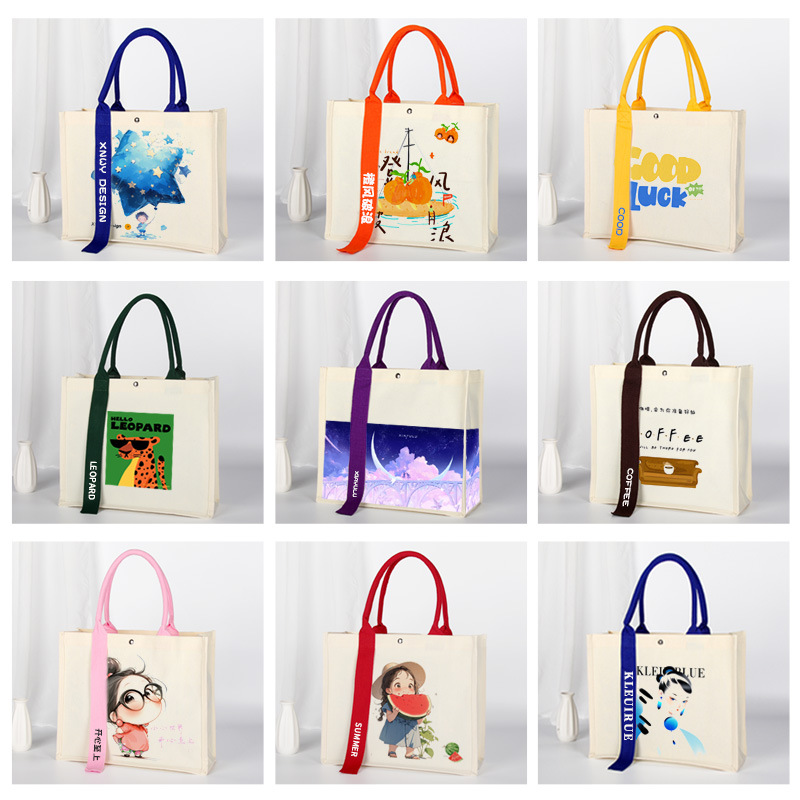 Personalised White Sublimation Full Printing Tote Bag Personalised White Sublimation Full Printing Tote Bag