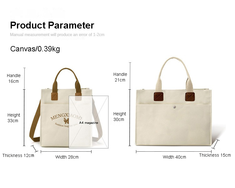 Custom Canvas Commuting Work Tote Bag Custom Canvas Commuting Work Tote Bag