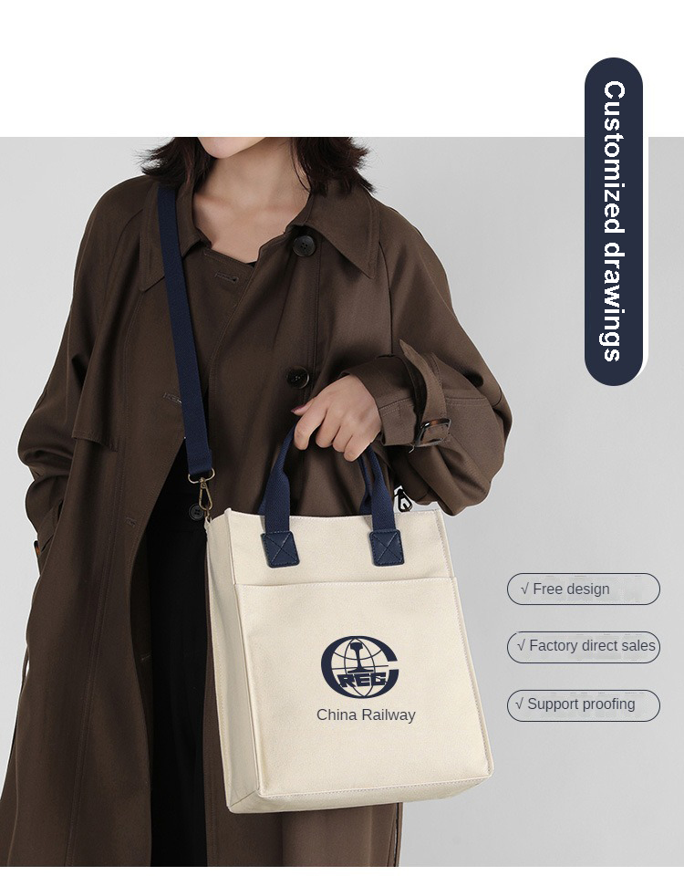 Custom Canvas Commuting Work Tote Bag Custom Canvas Commuting Work Tote Bag