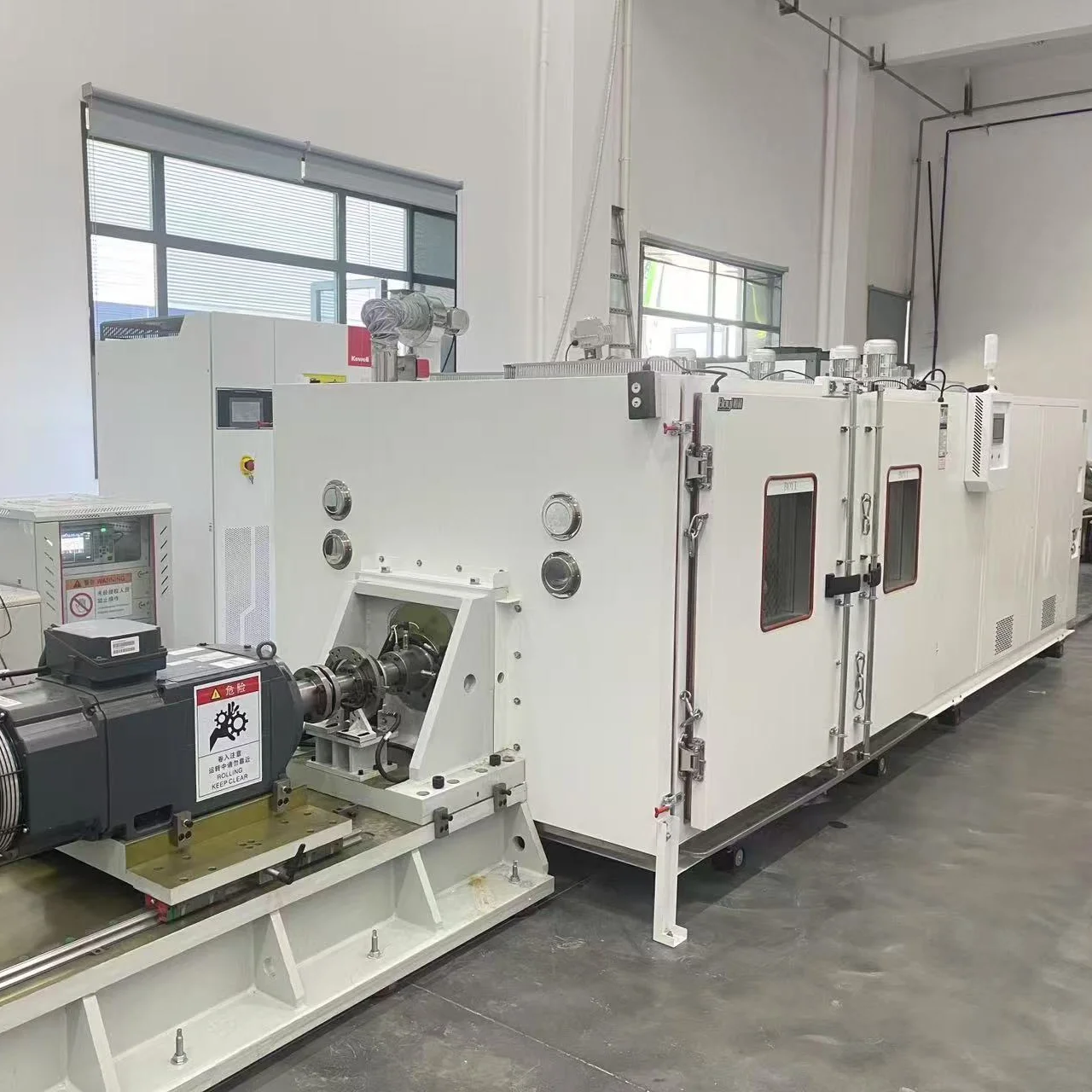 上海柏毅交付中聯(lián)重科定制4m3臺(tái)架溫箱，5℃/min線性溫變助力新能源汽車電機(jī)測(cè)試