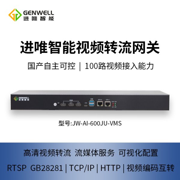 402cc永利登录入口智能视频转流网关JW-AI-600JU-VMS 