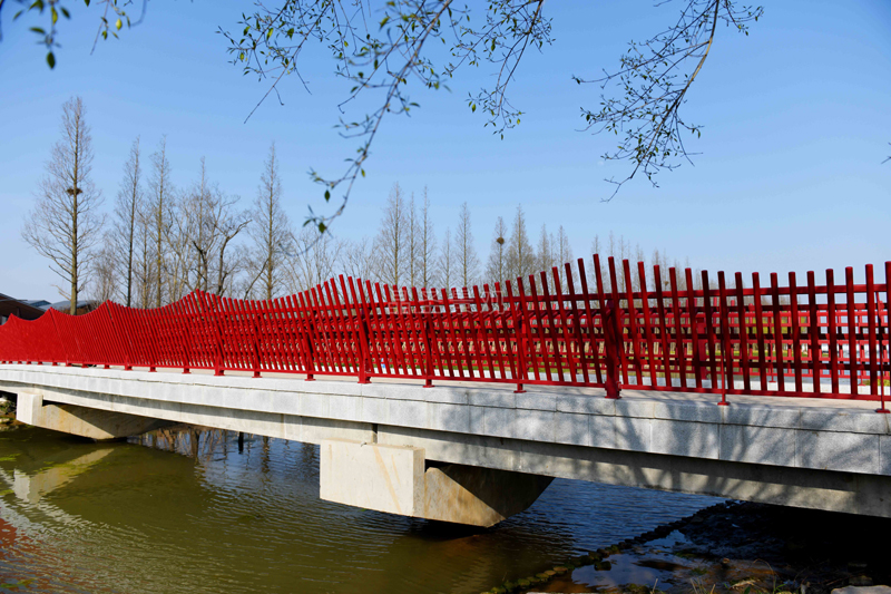 上海崇明區花博園橋梁護欄