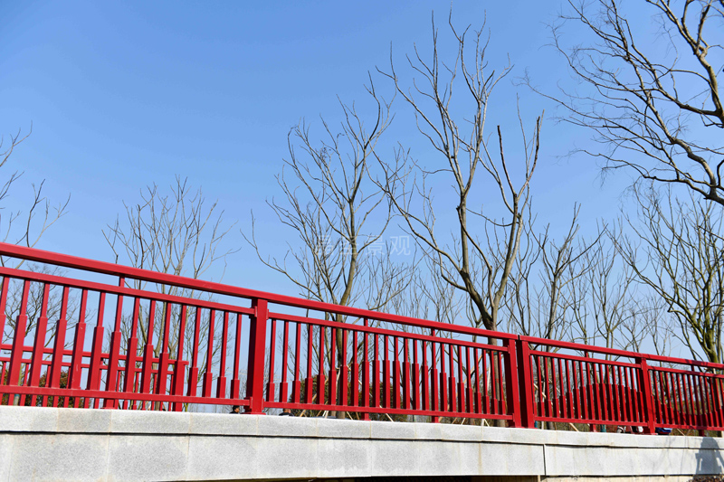 上海崇明區花博園橋梁護欄