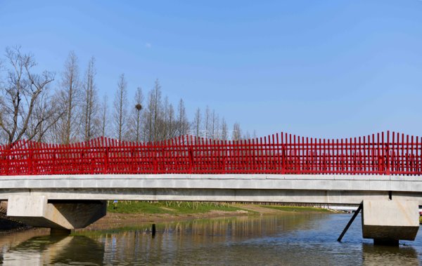 上海崇明區花博園橋梁護欄