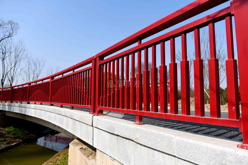 上海崇明區花博園橋梁護欄