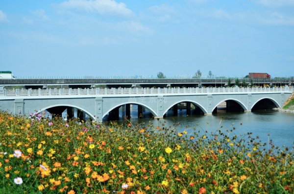 浙江義烏市科教西路橋梁裝飾工程