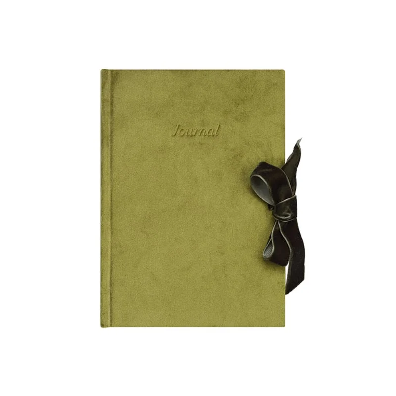 Two Ribbon Journal Custom-Wholesale Velvet Journal-Johnshen