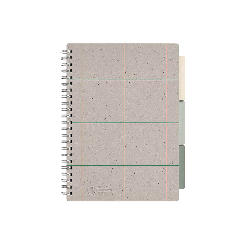 Recycled tea paper cover spiral notebook