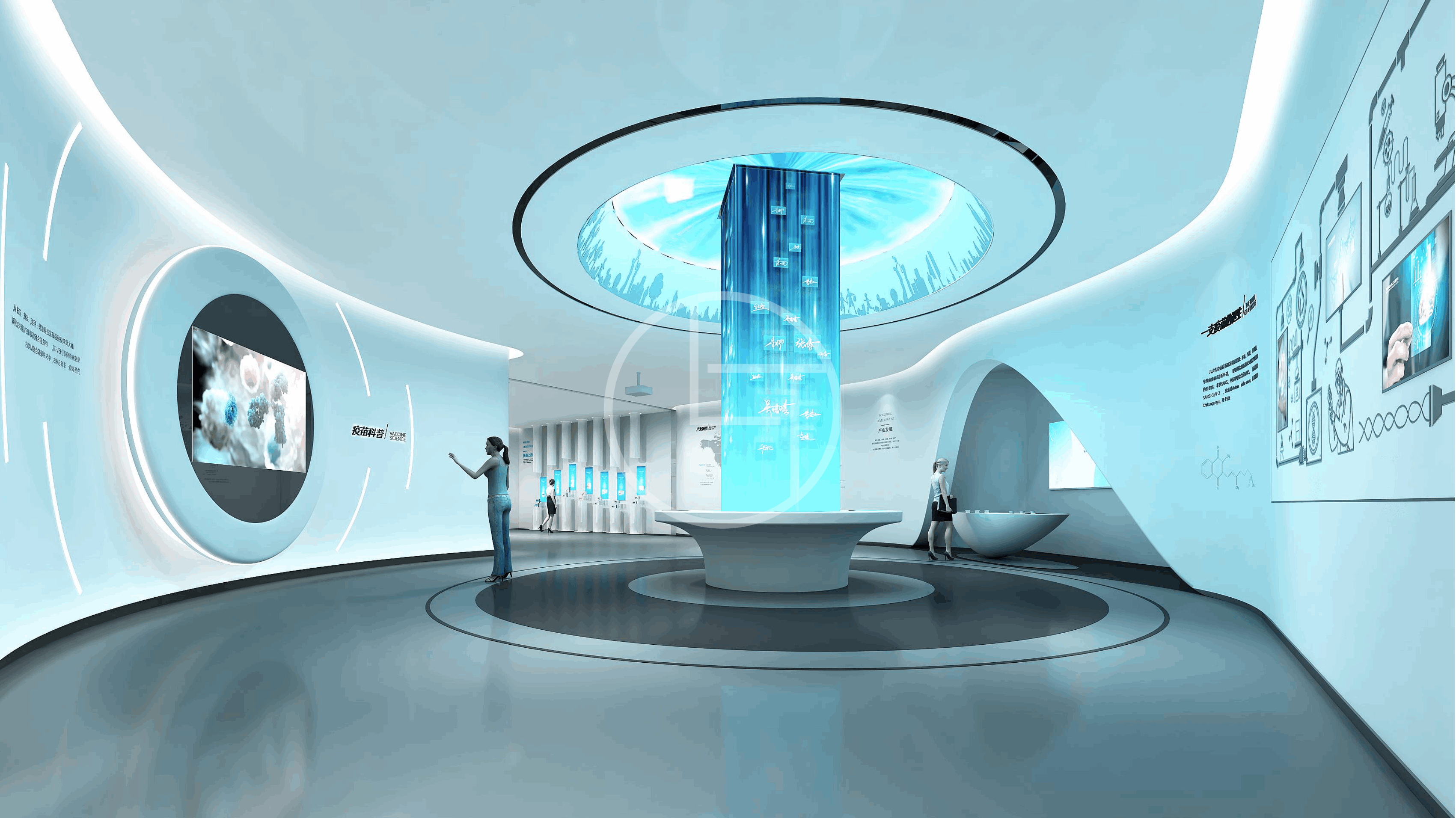 云南沃森生物展厅__生物疫苗展厅设计