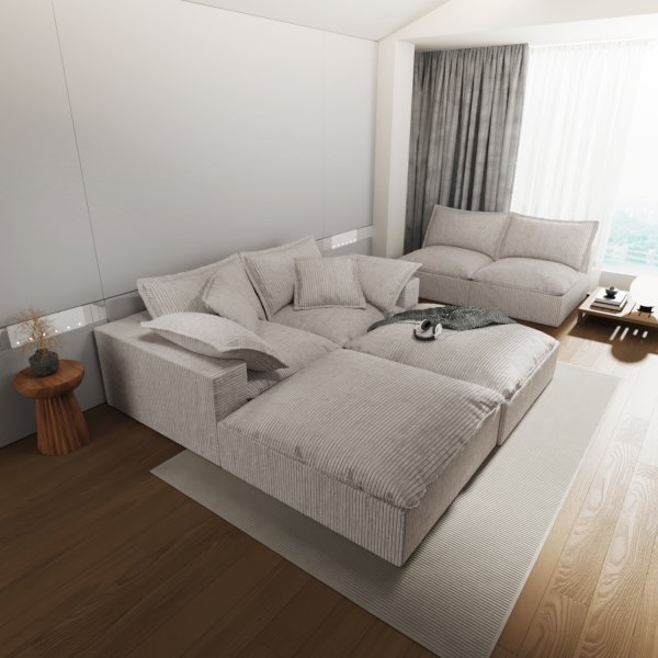 6163银河SN-SF1494居家客厅沙发