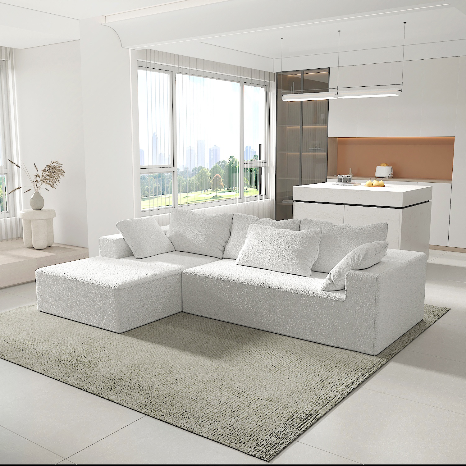 6163银河SN-SF1609居家/客厅/卧室沙发 左边位/右边位