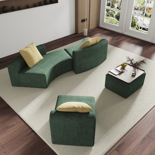 6163银河SN-SF1613居家/客厅/卧室 懒人沙发 绿色