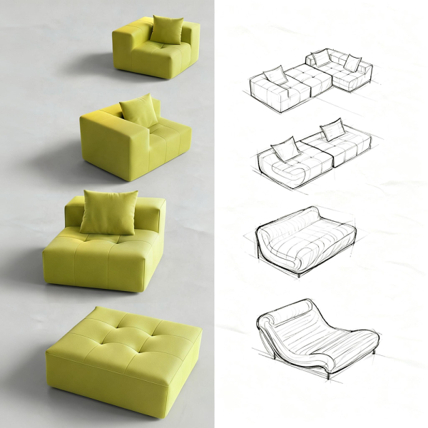 6163银河SN-FC1865客厅沙发/居家沙发