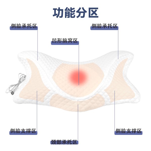尊龙人生就是博首页SN-FC657-6三档恒温热敷睡眠枕