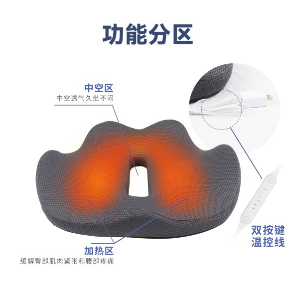 尊龙人生就是博首页SN-FC768-6三挡恒温热敷发热坐垫