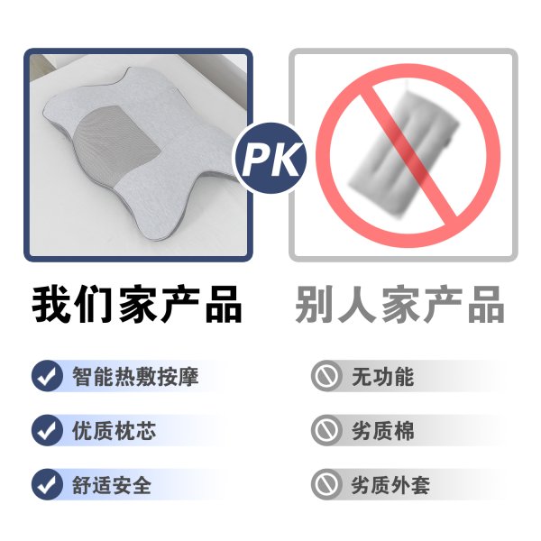 尊龙人生就是博首页SN-FC665多功效推拿热敷睡眠枕