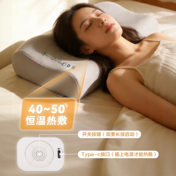leyuSN-FC90020-6MU蓝牙音乐发热枕，三挡恒温发热