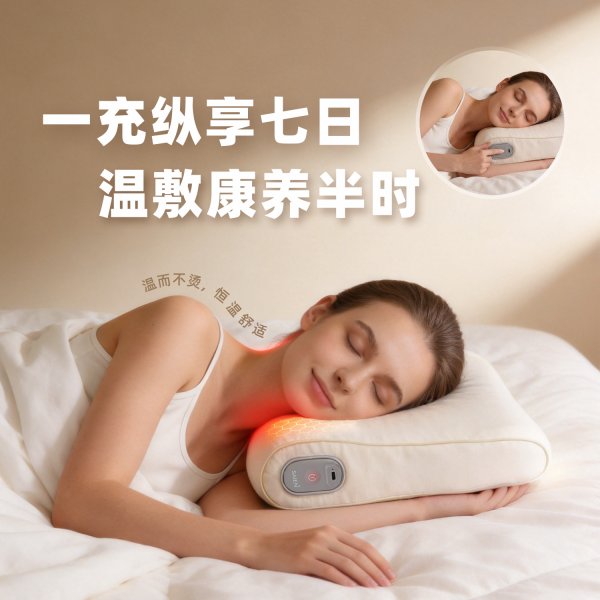leyuSN-FC90015-6恒温热敷理疗睡眠枕