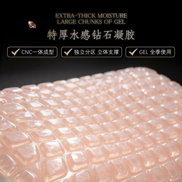凝胶记忆棉枕 SAIEN记忆棉枕 大颗粒闪光凝胶颗粒 凉爽卧室送礼
