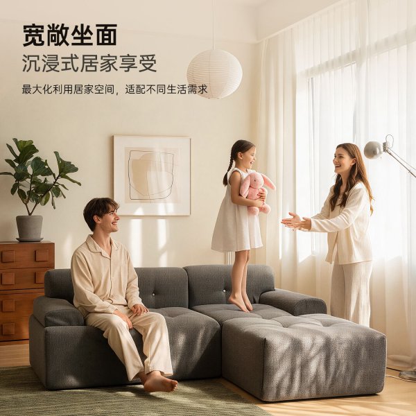 跨境新款折叠海绵组合沙发Compressed sofa组合沙发垫高密度