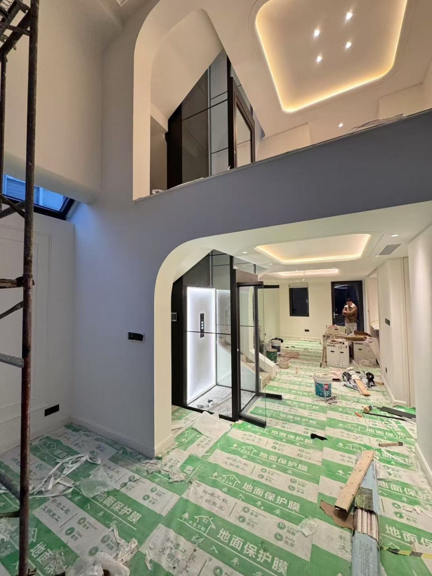 上海閔行三層站電梯案例