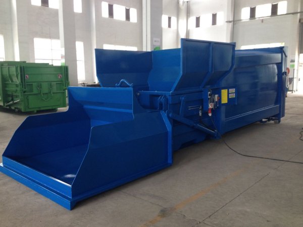 智能移動式垃圾壓縮箱 → →