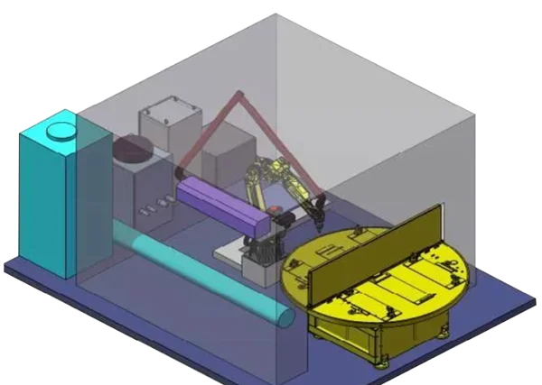 Robotik CO2 Lazer Kesim Hücresi