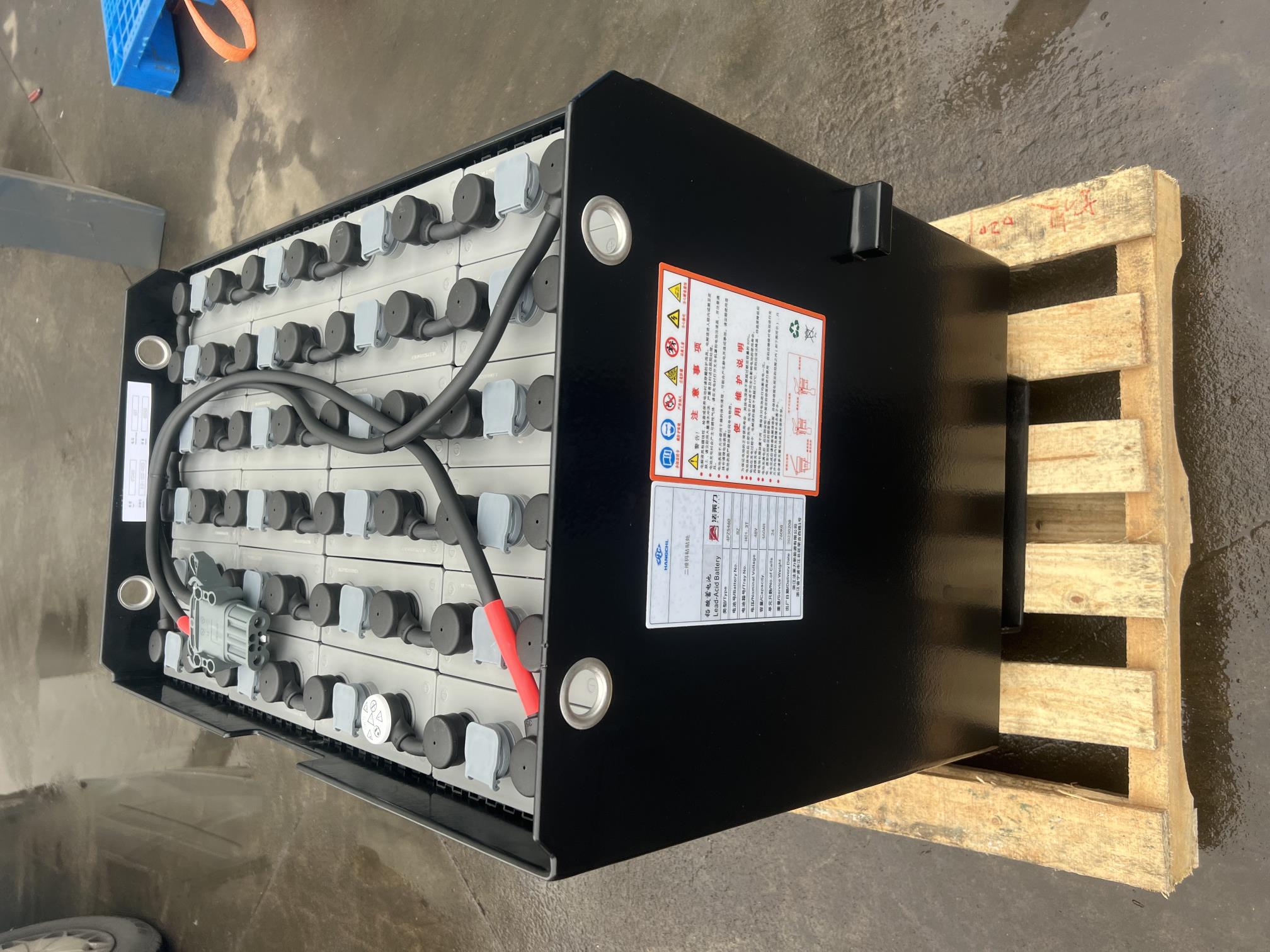 杭叉1.3噸3支點(diǎn)叉車(chē)蓄電池 24-4PZS460 48V 460AH 杭州叉車(chē)電瓶組