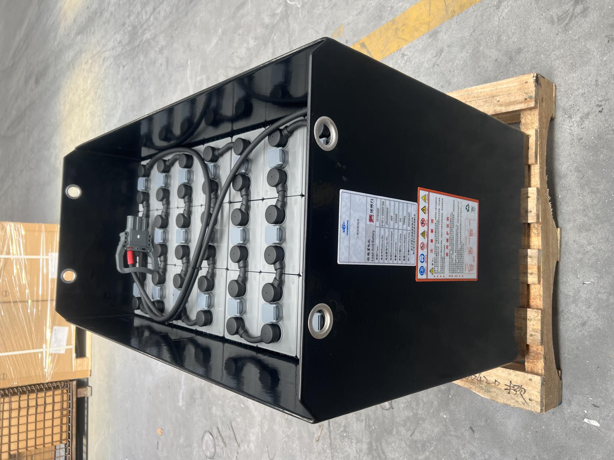 寧波海邁克電動叉車 CPD15K 鉛酸蓄電池 24-7PZB420  48V 420Ah  海邁克原裝電瓶廠家