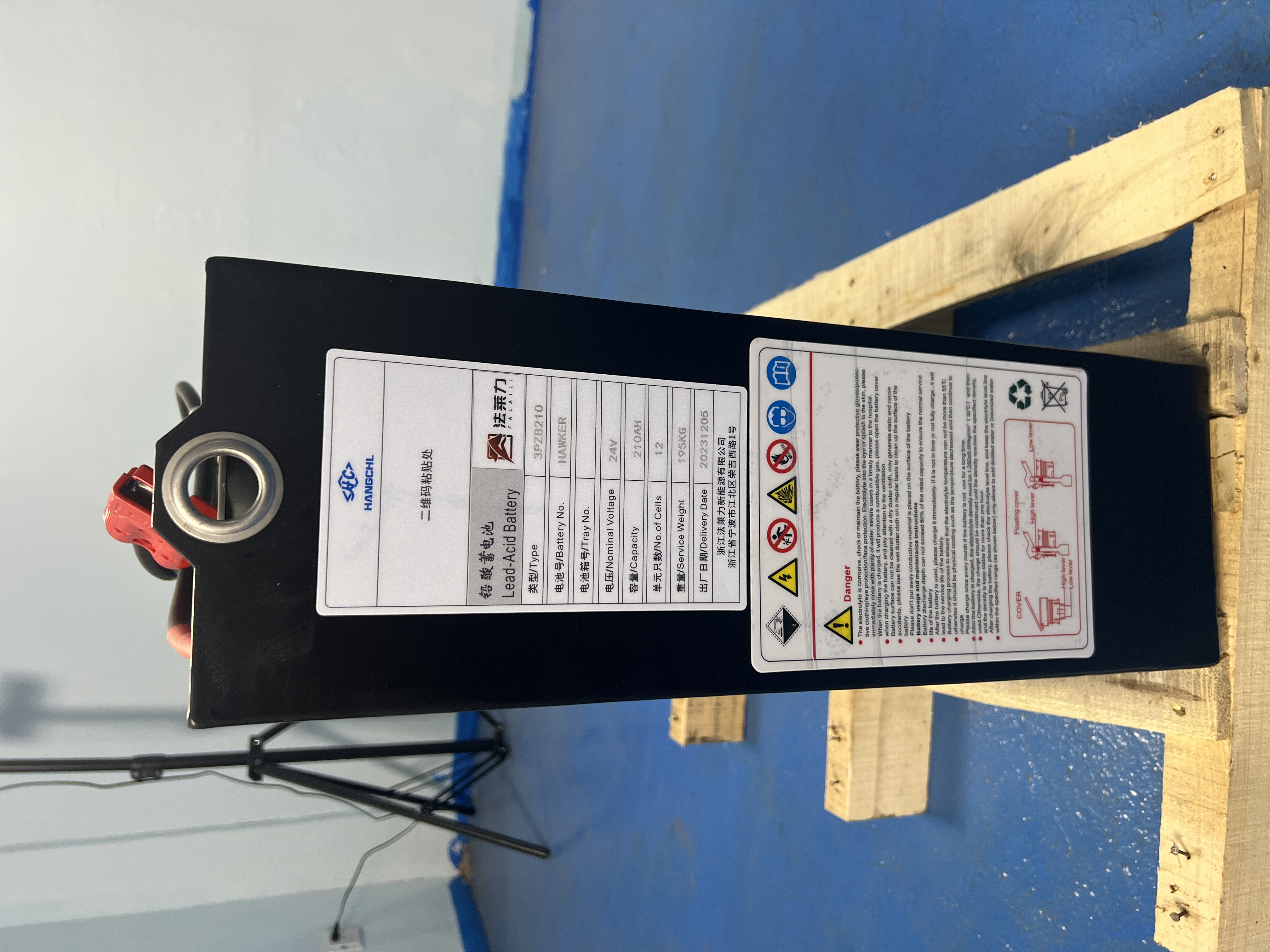 寧波如意托盤搬運車蓄電池 12- 3PZB210 24V 210AH