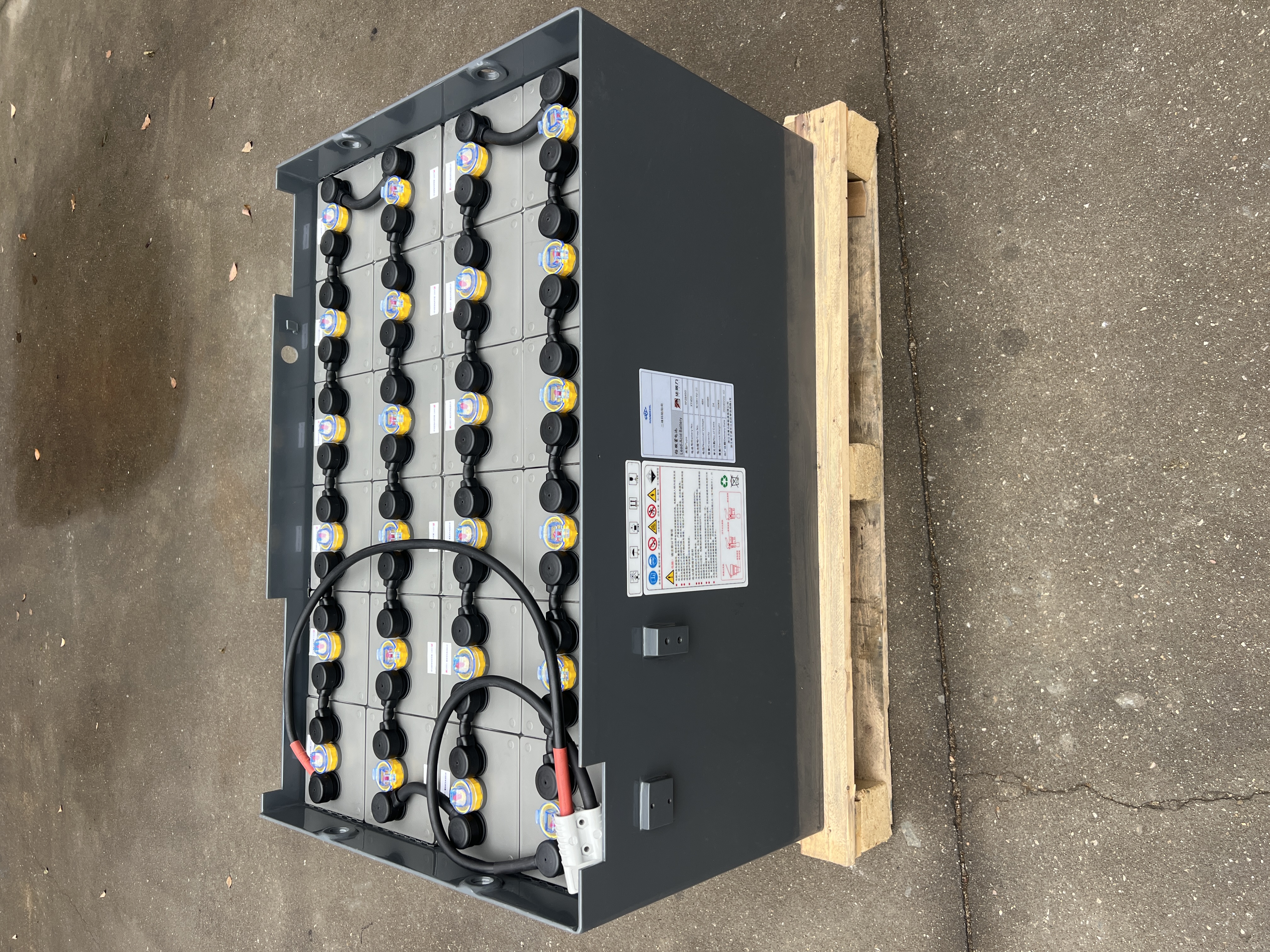 力至優(yōu) 2噸平衡重叉車蓄電池24-9PZB450 48V450AH