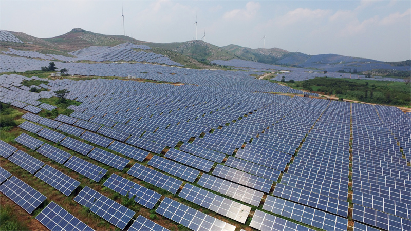 Ground solar power station