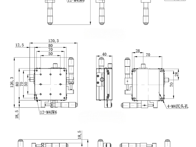 重庆真空平移台,平移台
