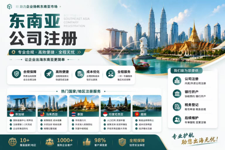 南安外贸工厂东南亚公司注册流程介绍