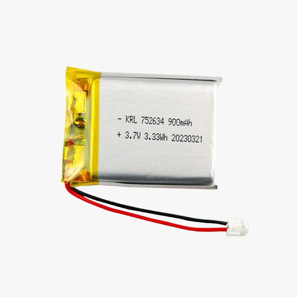 3.7V 900mAh KRL752634耐高溫+85℃聚合物鋰電池