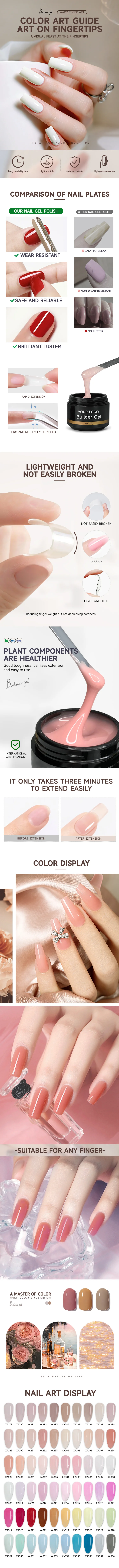 RONIKI Custom Hard Gel Nail Extension