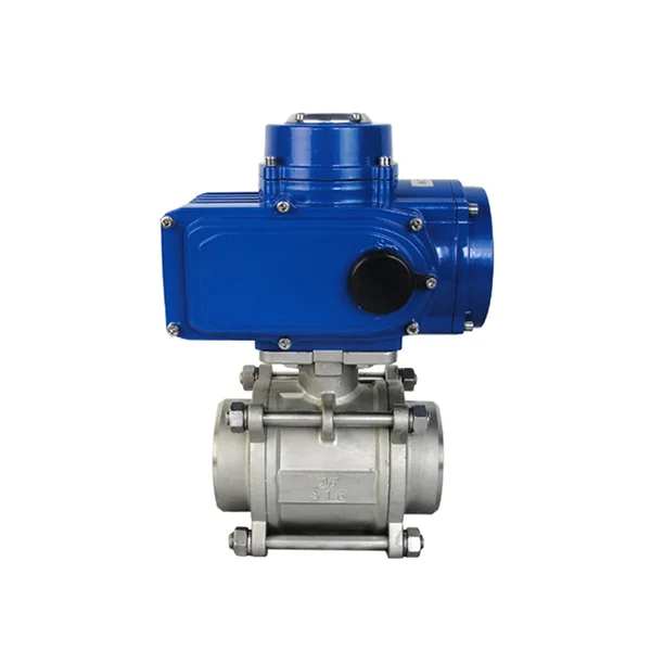 Electric Three Piece Ball Valve