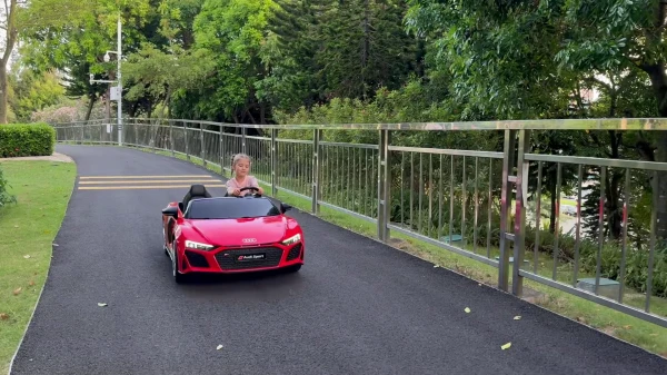 岳氏車業新品A3000奧迪正版授權雙座兒童電動跑車六色可選